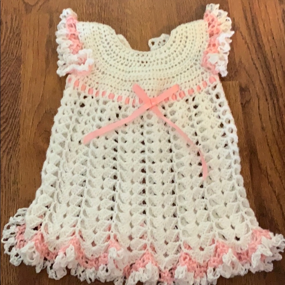 Handmade baby girl picture outfit